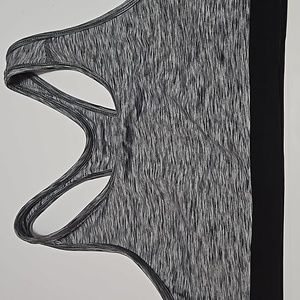 Women's Danskin Sports Bra Gray & Black Top Size XL 16-18 #W-455